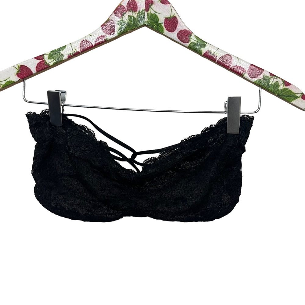 Intimately Free People Womens Bralette Strapless Black Size M